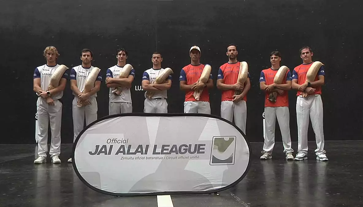 En Alkimax, alquiler de maquinaria, nos sumamos a la Jai Alai League, disputada por los ocho mejores cesta puntistas de 2023