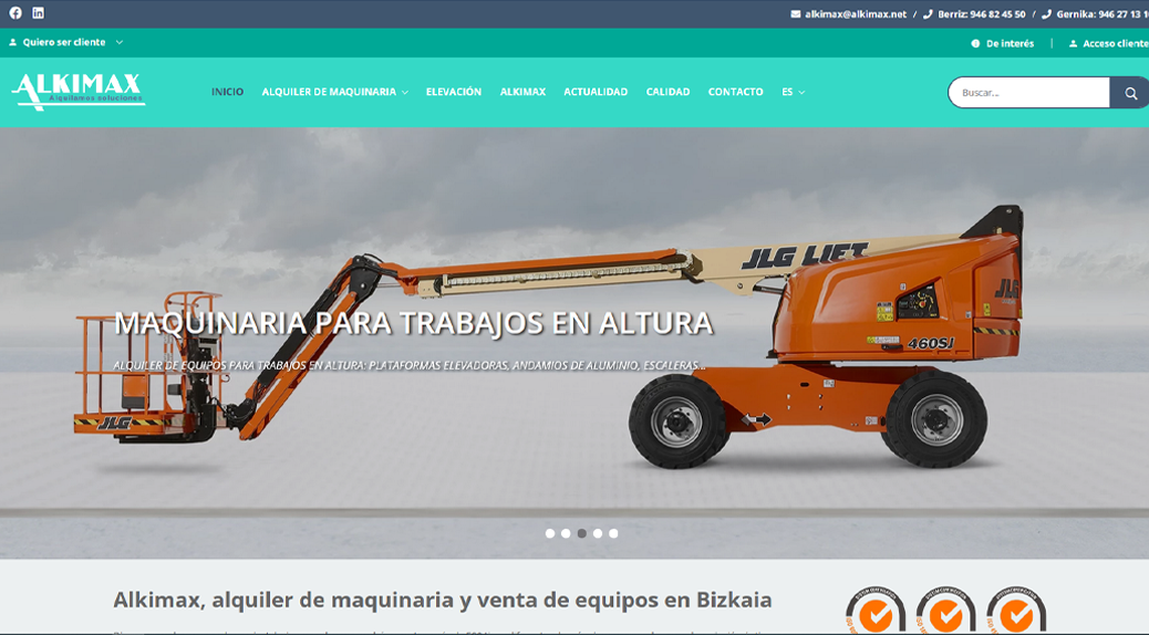 Os presentamos la nueva página web de Alkimax