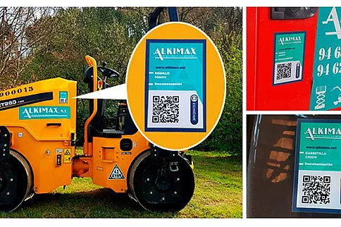 Implementamos el código QR Alkimax en los contratos de alquiler de maquinaria